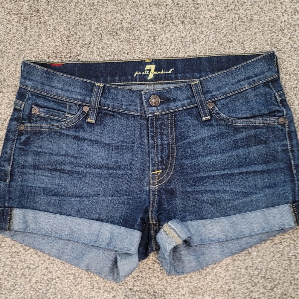 Ladies for all Man Kind Jean shorts 25